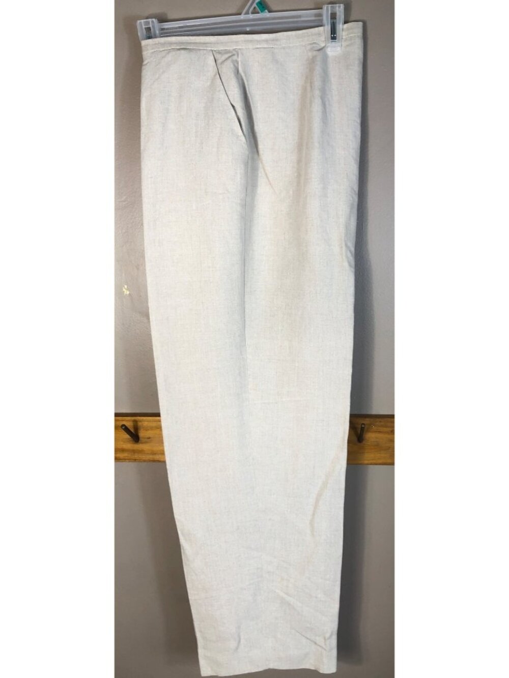 Linen Blend Trouser Lined Preppy Minimalist Brunch Elevated Casual Corner Wom 14 - Picture 10 of 13